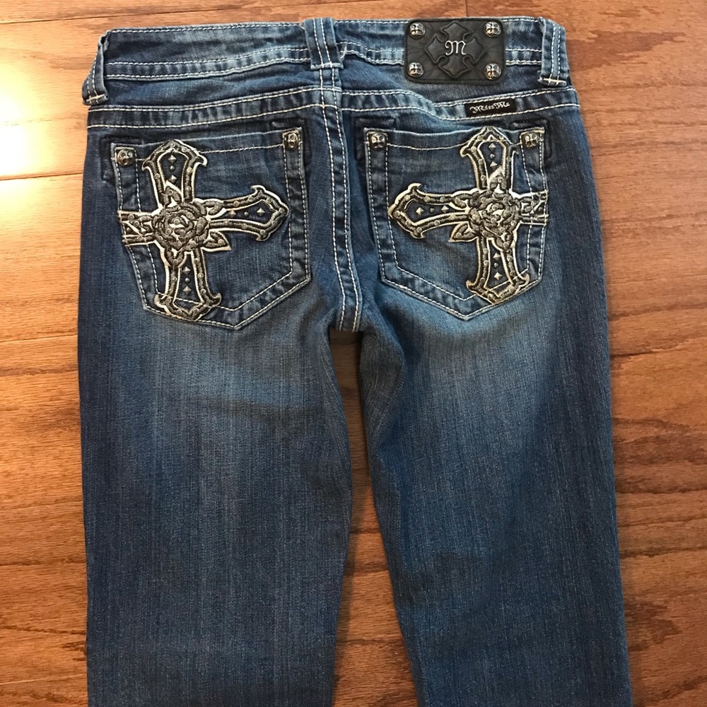 Miss Me Jeans Cross Pocket Boot Cut